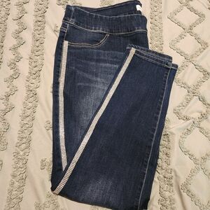 Lane Bryant Rhinestone Flex Magic Waistband High Rise Jegging Sz 22